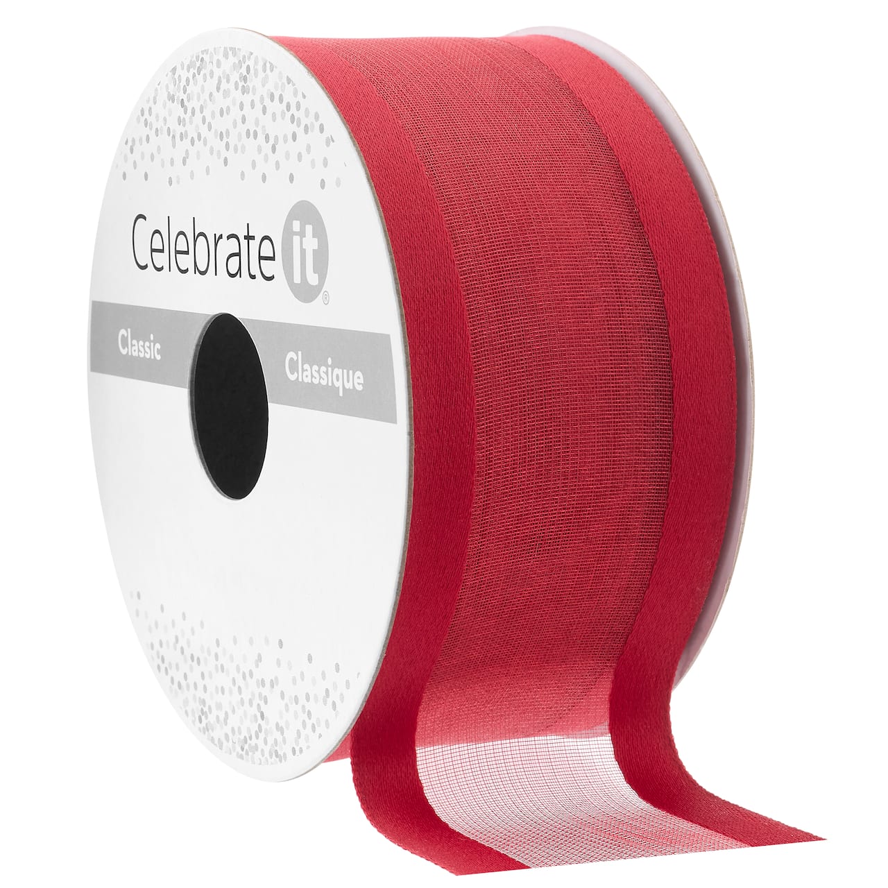 1.5" x 3yd. Sheer with Satin Edge Ribbon by Celebrate It® Classic